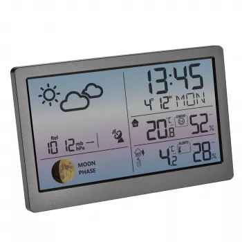 Stație meteo wireless TFA Dostmann LUNA SKY 35.1169.10 cu prognoză pe 12 ore, faza lunii, suportă până la 3 senzori