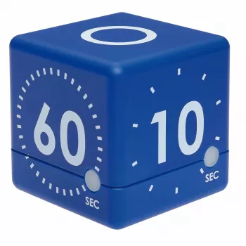 TFA Dostmann Timer CUBE temporizator digital în formă de cub, albastru 38.2036.06