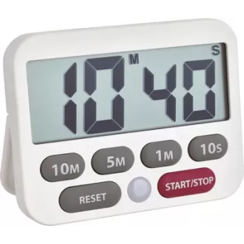 TFA Dostmann temporizator și cronometru digital, alb 38.2038.02