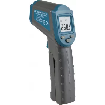 TFA Dostmann RAY termometru infraroșu pentru febră, fără contact, 32,0-42,9 °C corp, 0-100 °C obiect, 25 de memorii, LCD iluminat, mod silențios (31.1136.20)