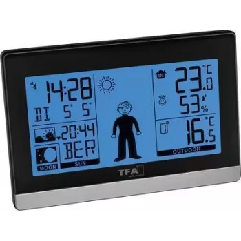 Stație meteo wireless TFA Dostmann Weather Boy, neagră 35.010832