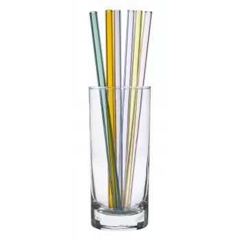 TFA Dostmann 14.2019.06 Coloured Glass Drinking Straws