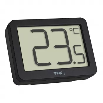 TFA Dostmann Digital Thermometer with External Probe, Black (30.1065.01)