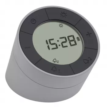 Ceas deșteptător cu cuarț TFA Dostmann gri/antracit cu 2 ore de alarmă (60.2029.10)