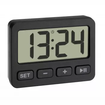Ceas deșteptător cu cuarț TFA Dostmann 60.2036.01, negru