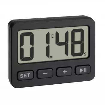 Ceas deșteptător cu cuarț TFA Dostmann 60.2036.01, negru