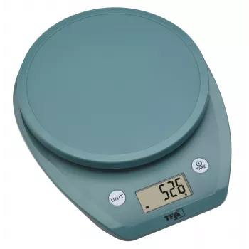 Cântar de bucătărie digital TFA Dostmann MOCHI, 5 kg, turcoaz, 50.2007.20