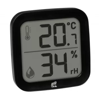 Senzor termo-higro radio de interior TFA Dostmann 30.3908.01 ID-A0, 868 MHz, temperatură de la -10 la +60°C, umiditate 1-99% RH