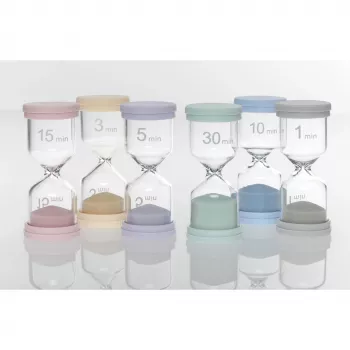 Cronometru cu nisip pentru saună TFA Dostmann 18.6012.30, 15 minute, ramă din lemn natural, nisip alb, montare pe perete, rotire 360°