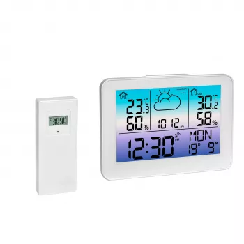 Stație meteo radio TFA METEO Sky cu prognoză pe 12 ore, faza lunii și senzor exterior, 35.1175.02