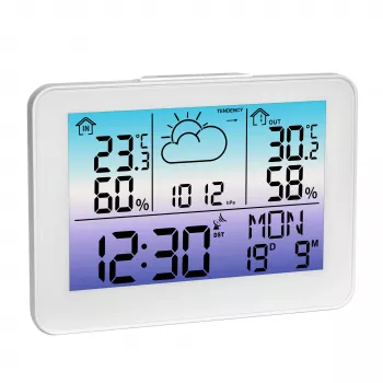 Stație meteo radio TFA METEO Sky cu prognoză pe 12 ore, faza lunii și senzor exterior, 35.1175.02