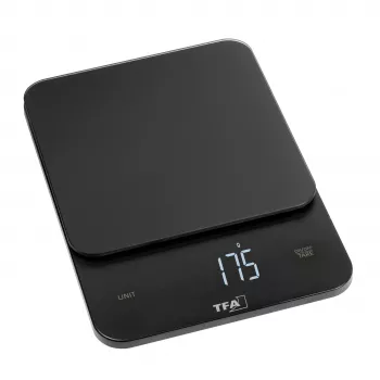 Cântar de bucătărie digital TFA Dostmann Brownie, negru, 5 kg, 50.2008.01
