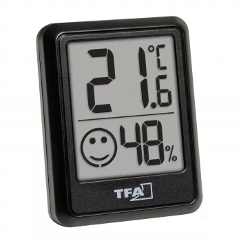 Termo-higrometru digital TFA Dostmann, negru, 30.5060.01.03
