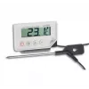 TFA Dostmann 30.1033 Digital Thermometer with Min/Max Memory, White/Silver