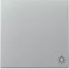 Întrerupător basculant Gira 328526 simbol lumină System 55 aluminiu