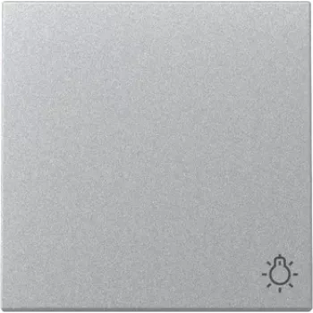 Întrerupător basculant Gira 328526 simbol lumină System 55 aluminiu