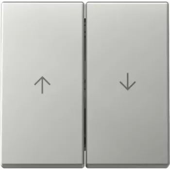 Clapă Gira System 55, 2 poziții, cu simboluri săgeți, aspect oțel inox, 3294600