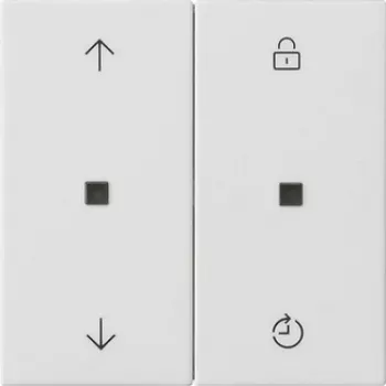 Modul de comandă jaluzele Gira System 3000 cu funcție memorie, alb pur lucios 536327
