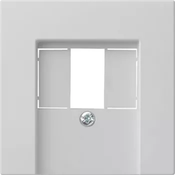 Placă de acoperire Gira System 55 pentru TAE și USB, gri, 0276015