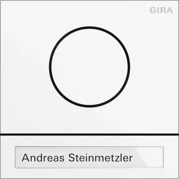 Modul orb Gira System 106, alb trafic lăcuit, 5565902