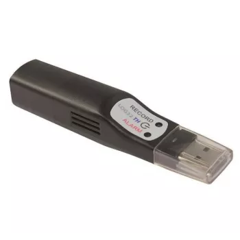 Data logger de temperatură și umiditate TFA Dostmann cu interfață USB, 50.000 valori măsurate, -40 până la +70 °C, rezoluție 0,1 °C (311.054)