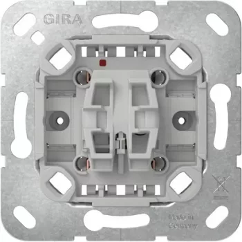 GIRA 383600 Modul întrerupător cu buton, 1 pol comutator, 10 AX, 250 V AC, montaj îngropat