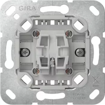 GIRA Modul întrerupător cu buton, 1 pol NO, 10 A, montaj îngropat, System 55 312700