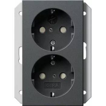 GIRA Priză SCHUKO 1 modul antracit 273128