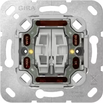 GIRA 384500 Modul întrerupător de serie, montaj îngropat, 10 AX, 250 V, borne cu șurub