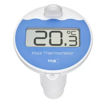 Senzor wireless pentru piscină TFA Dostmann 30.3238.06, 868 MHz, senzor plutitor de temperatură a apei pentru termometre de piscină și stații meteo