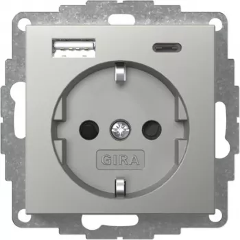 Gira Priză SCHUKO cu încărcător USB Type-A/C 2459600
