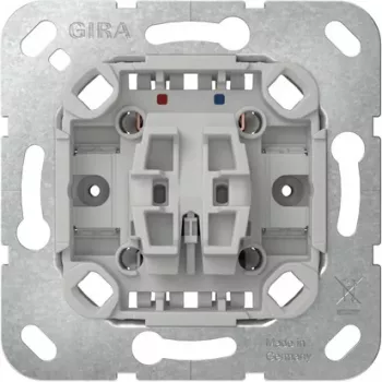 GIRA 387000 Modul întrerupător basculant cu bornă de nul, 1x NO, 250 V, 10 A, fără cleme de fixare