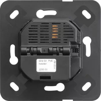 Sursă de alimentare PoE Gira G1, 15,4 W, șină DIN, 100-240 V AC la 48-57 V DC, IEEE 802.3af 223000