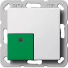 Clapă Gira System 55 Off/Stop, alb pur 291103