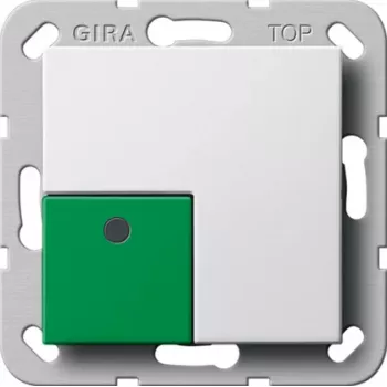 Clapă Gira System 55 Off/Stop, alb pur 291103