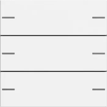 Set de clape Gira 575327 3 posturi pentru senzor tactil 4, System 55, alb pur