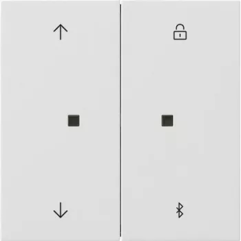 Temporizator pentru jaluzele și rulouri Gira System 3000 cu Bluetooth, alb pur lucios, 5367112