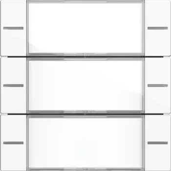 Set butoane basculante Gira 577303 3 module pentru Tastsensor 4, alb pur lucios