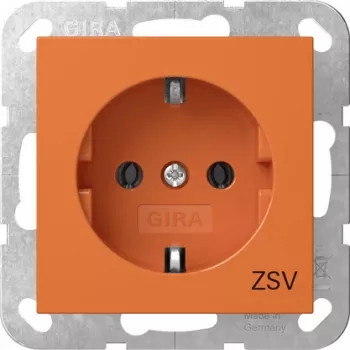 Gira 4188109 SCHUKO ZSV Socket Outlet System 55 Orange