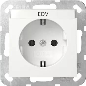 GIRA 445727 SCHUKO Socket Outlet System 55 Pure White