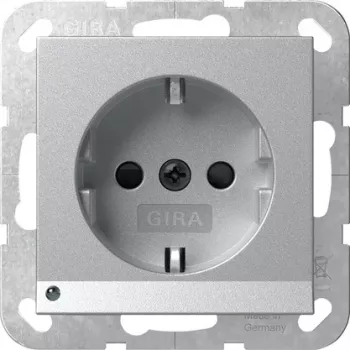 GIRA 417026 Priză SCHUKO cu lumină de orientare LED, System 55