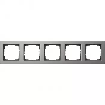 Ramă de acoperire Gira Esprit 5 module, oțel inoxidabil periat 021533