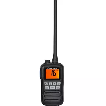 Stație radio VHF marină portabilă Stabo 01145 cu canale meteo NOAA, 3/1 W, IPX7