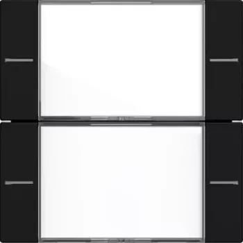 Set de butoane basculante Gira 5772005 cu 2 canale pentru Tastsensor 4, alb pur lucios