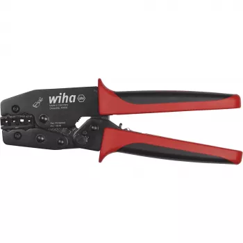 Clește de presat Wiha 45958 pentru conectori plați și mufe plate neizolate, 0,5-6 mm² (20-10 AWG)