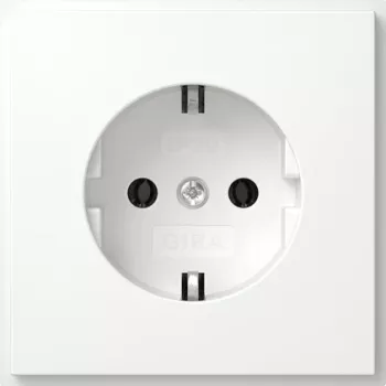 Priză Schuko Gira 418866 TX_44 IP20, alb pur