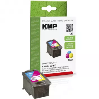 Cartuș de cerneală tri-color KMP C80 (cyan, magenta, galben) - 13 ml - compatibil pentru Canon PIXMA MP230, MP252, MP258, MP272, MP280, MP282, MP495, MP499, MX360, MX410, MX420 1512.4530