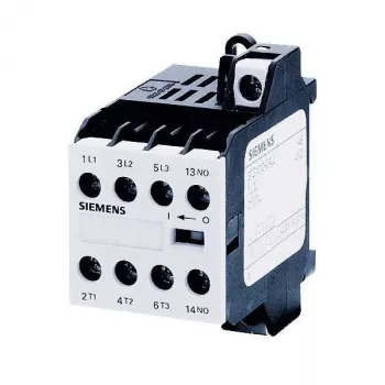 Mini-contactor Siemens SIRIUS 3TG10 3TG1010-0AC2, 3 poli, bobină 24 V AC, 3 A AC-3, 1 contact auxiliar NO