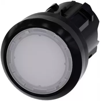 Element frontal buton luminos Siemens SIRIUS ACT, alb, 22 mm, plastic 3SU1001-0AA60-0AA0