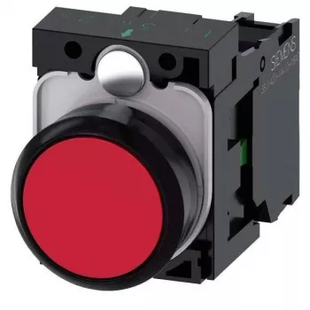 Buton complet Siemens SIRIUS ACT 3SU1100-0AB20-1BA0, plastic, roșu